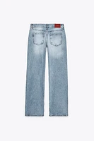 JEAN Z1975 SLIM FLARE TAILLE BASSE LONG LENGTH DÉCHIRÉ