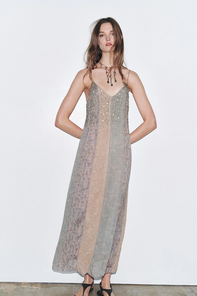 ZW COLLECTION BEADED SLIP DRESS