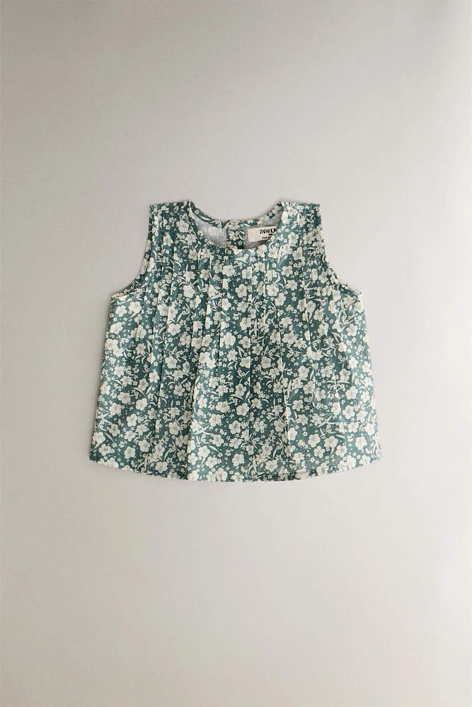 ENSEMBLE VÊTEMENTS BÉBÉ COTON FLEURS TROPICALES (LOT DE 2)