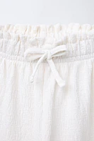 TEXTURED BALLOON PANTS
