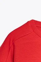SHORT SLEEVE INTERLOCK SWEATSHIRT