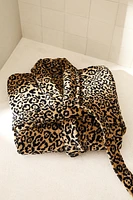 (400 GXM²) LEOPARD JACQUARD BATHROBE