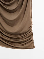 Top asymétrique drapé