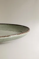 ASSIETTE À PAIN PORCELAINE BORD EFFET ANTIQUE