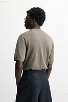 TEXTURED KNIT T-SHIRT