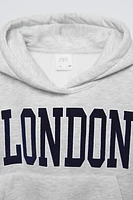 COMBINATION SWEATSHIRT WITH TEXT