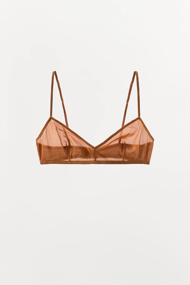 LIMITED EDITION SILK BRALETTE