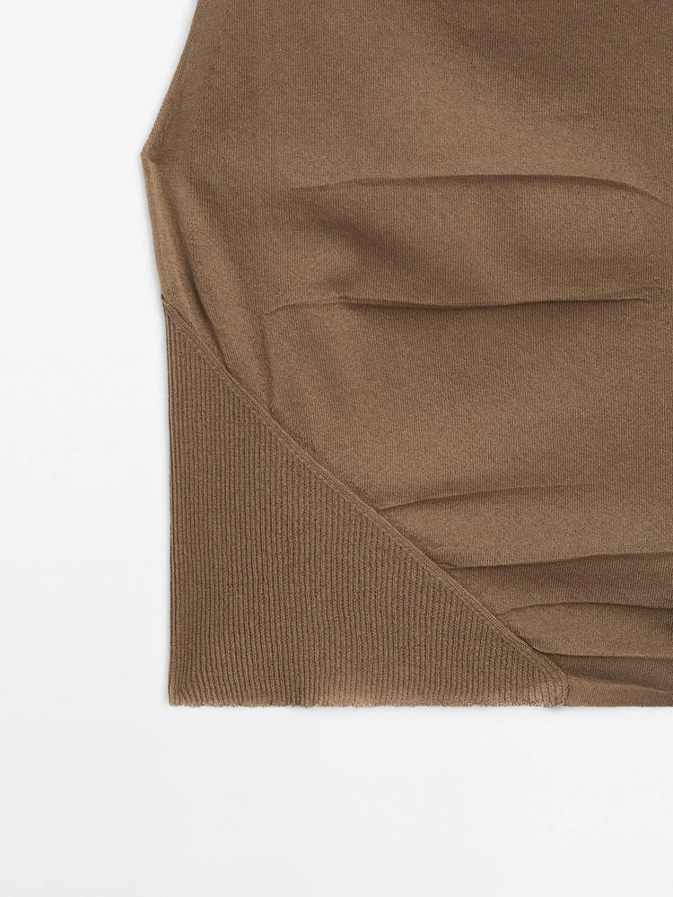 Sleeveless cotton blend top - Studio