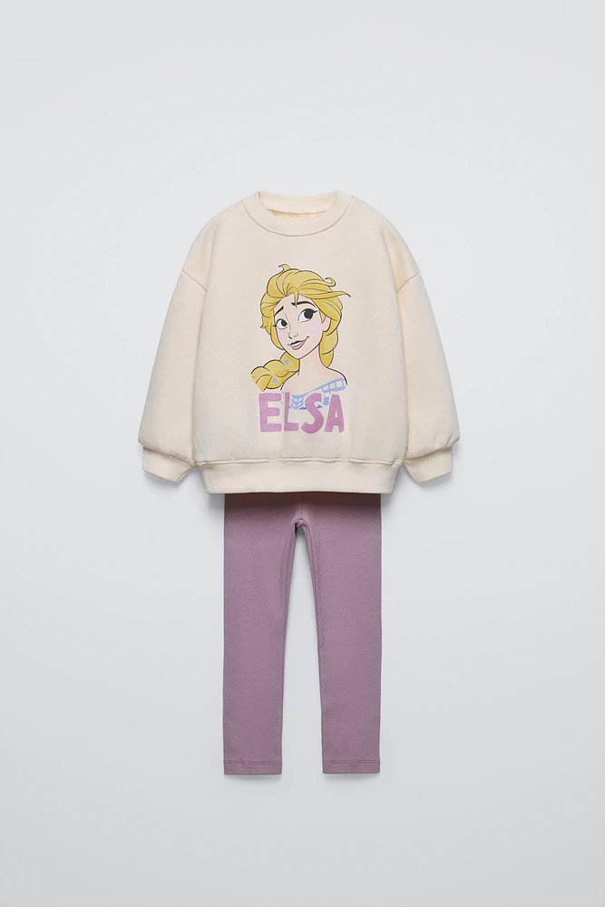 ELSA FROZEN © DISNEY SWEATSHIRT AND LEGGINGS SET