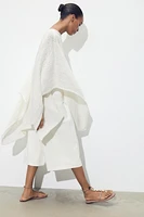 BELTED PLEATED LONG SHORTS