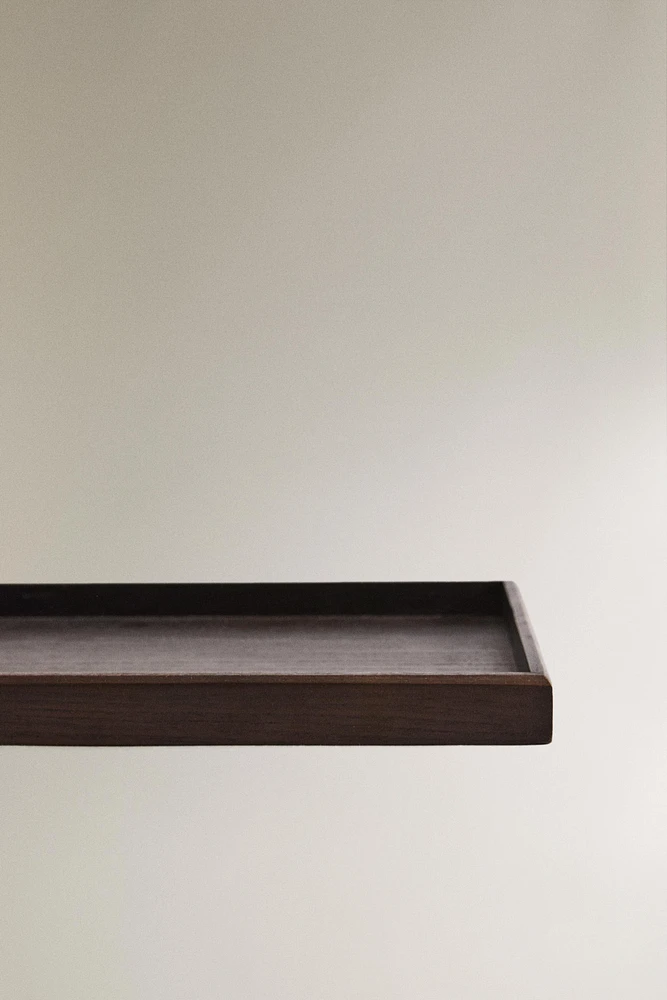WOODEN BATHROOM TRAY