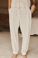 LINEN JOGGER PANTS