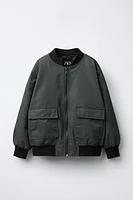 NYLON POCKET BOMBER