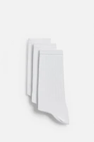 LOT DE 3 PAIRES CHAUSSETTES BASIQUES CÔTELÉES