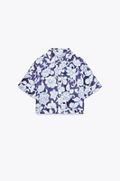 FLORAL PRINT SHORT SLEEVE SHIRT