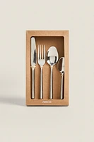 4-PIECE FORGED STEEL FLATWARE SET