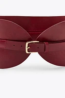 CEINTURE LARGE EN CUIR