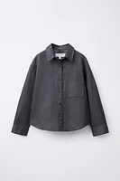 COTTON LINEN BLEND SHIRT