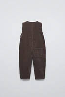 CORDUROY OVERALLS WITH POCKETS