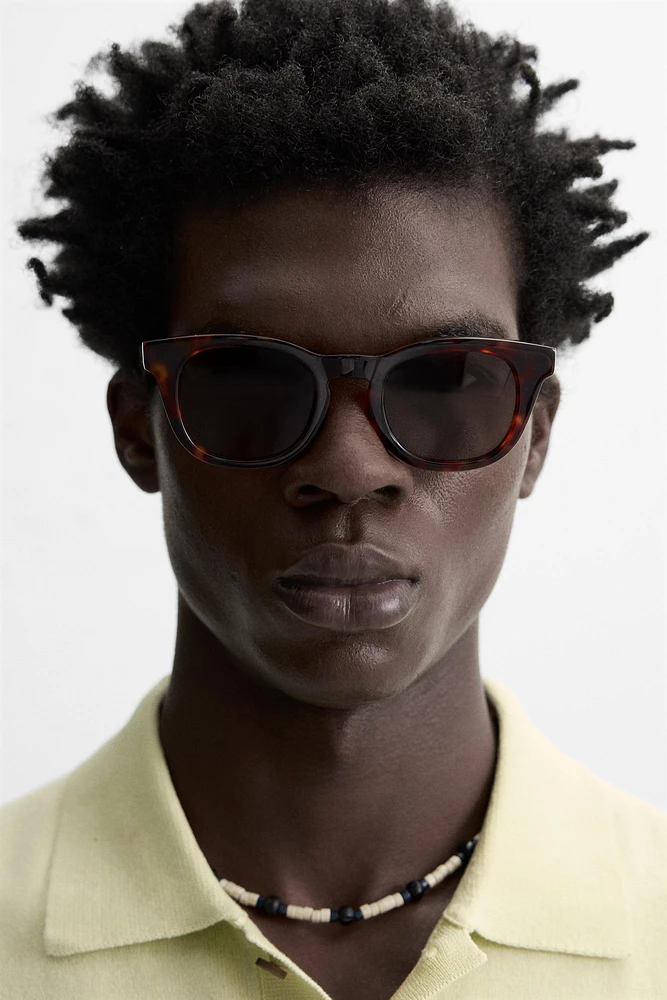 POLO EN MAILLE DE COTON DÉLAVÉ