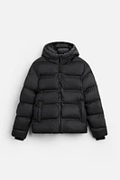 HOODED QUILTED JACKET