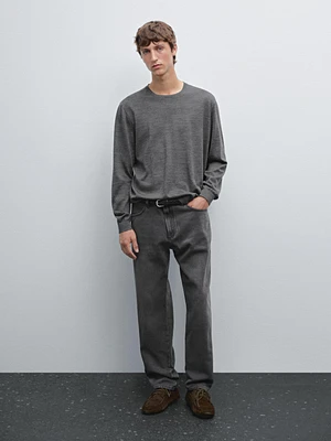 100% merino wool knit sweater