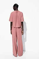 CHEMISE MANCHES COURTES EFFET FROISSÉ