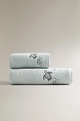 SERVIETTE DE BAIN ENFANT TROPICAL SEA