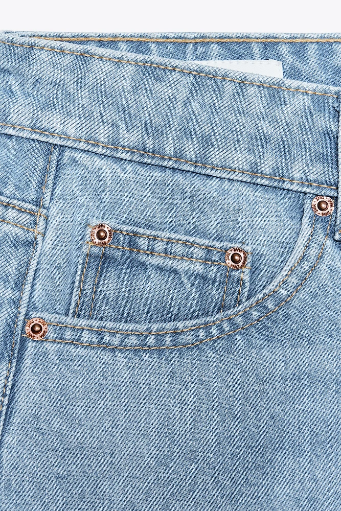 TRF MID-RISE DENIM SHORTS