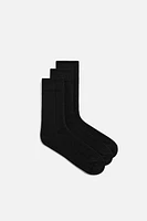 3-PACK OF PLAIN SOCKS