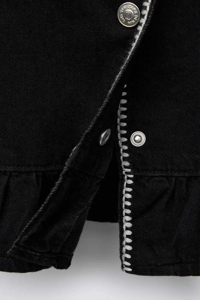 TOP EN JEAN BRODÉ
