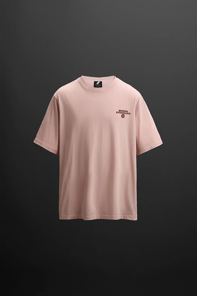 RELAXED FIT RUNNING PRINT T-SHIRT
