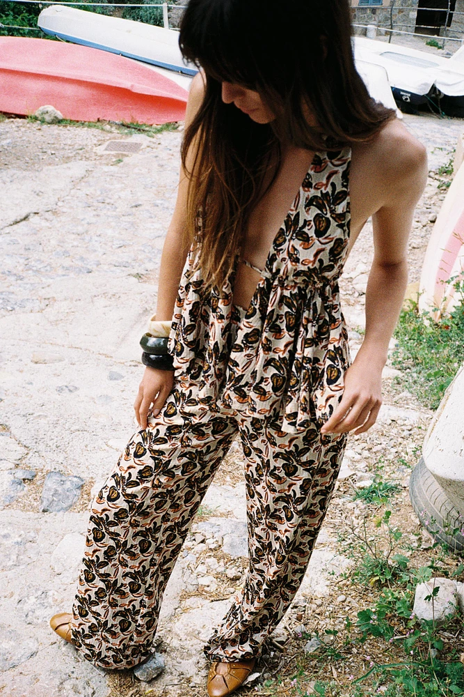 PANTALON IMPRIMÉ LARGE