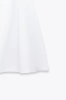 TOP POPELINE LACETS