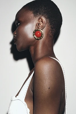 BOUCLES D'OREILLES SOLEIL PIERRE