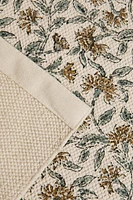 TAPIS IMPRIMÉ FLORAL BLOCK PRINT