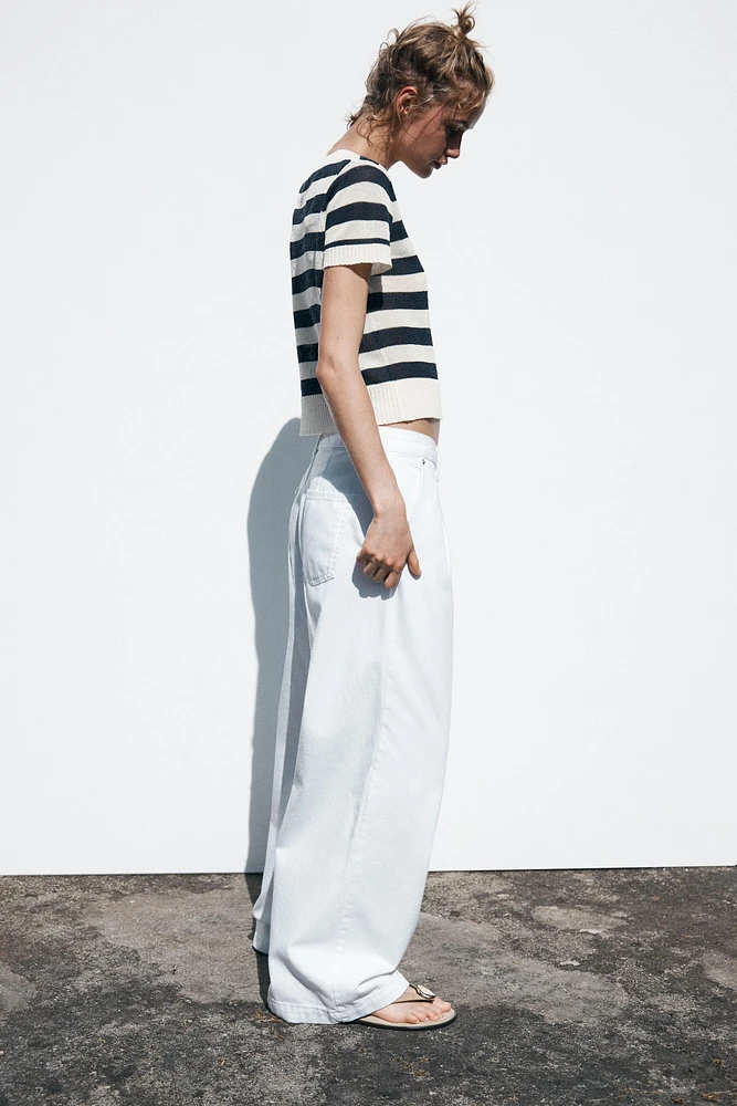 STRIPED KNIT TOP