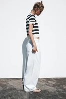 STRIPED KNIT TOP