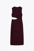 CUT OUT MIDI DRESS