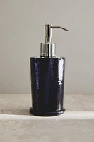 BLUE GLASS SOAP DISPENSER