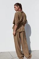 PANTALON RUSTIQUE WIDE LEG
