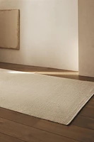RECTANGULAR DOUBLE BOUCLÉ JUTE AREA RUG