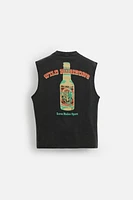 T-SHIRT DÉLAVÉ TANK IMPRIMÉS