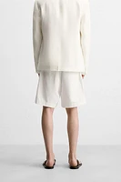 BOUCLÉ TEXTURED SHORTS