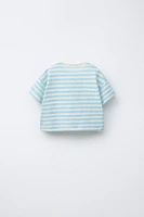 RUSTIC WOVEN STRIPE T-SHIRT