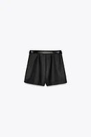 BELTED WRAP SKORT