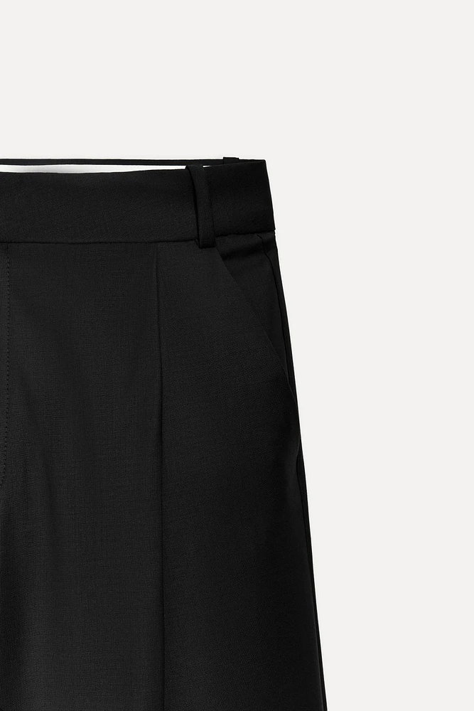 50TH ANNIVERSARY WOOL BLEND PLEATED PANTS