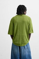 SLUB KNIT SHIRT