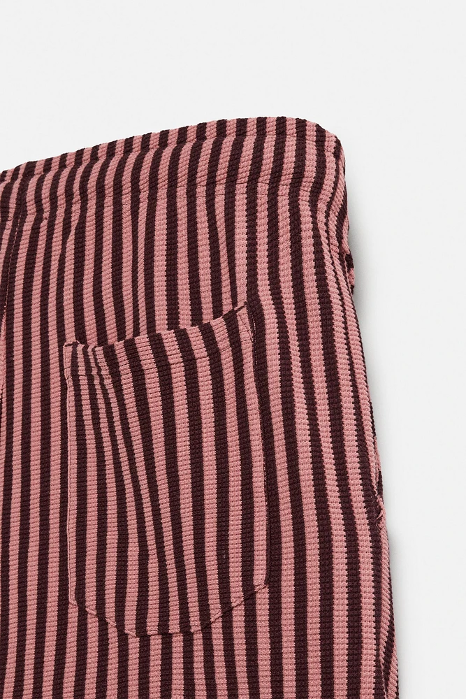 STRIPED JACQUARD SHORTS