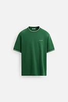 EMBROIDERED TEXT T-SHIRT